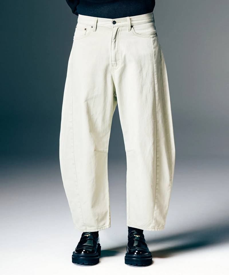 【予約商品】glamb(グラム) Color Barrel Denim / カラーバレルデニム - Ivory