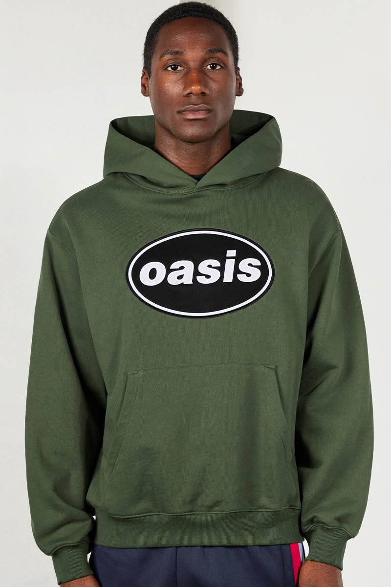 OASIS×PLEASURES KNEBWORTH HOODIE - Olive