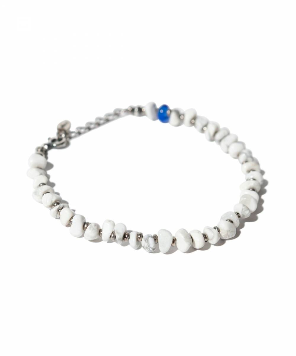 【予約商品】glamb (グラム)
GB0223/AC16 : Stone Bracelet / ストーンブレスレット - White