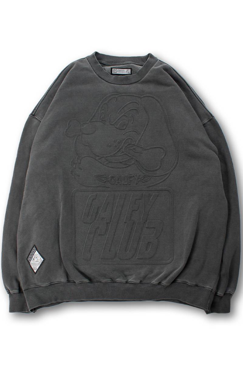 【予約商品】GALFY(ガルフィー) GALFY CLUB クルーネック - Black