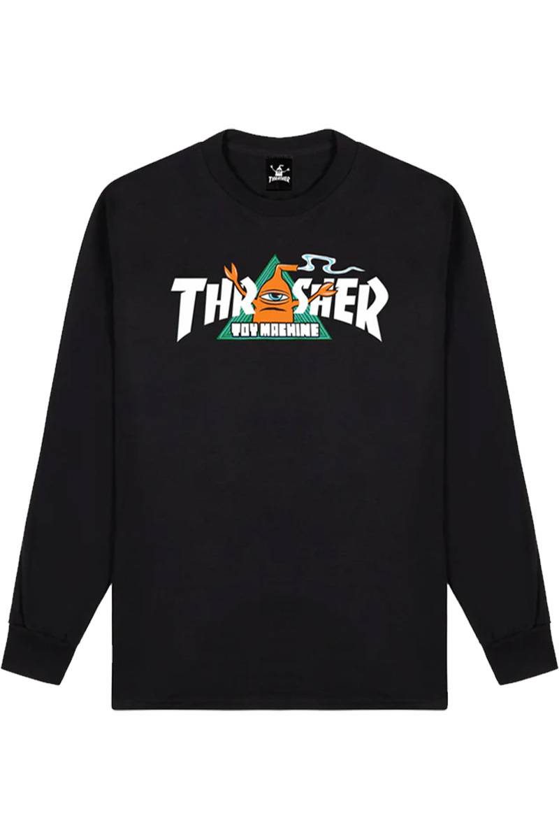 THRASHER × TOY MACHINE Vortex L/S Tee