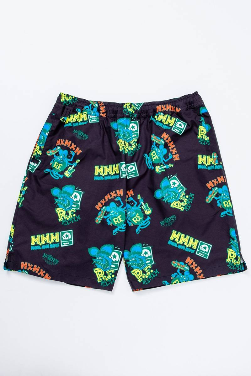 RATFINK x MxMxM “MAGICAL MOSH RATFINK” SHORTS - Black