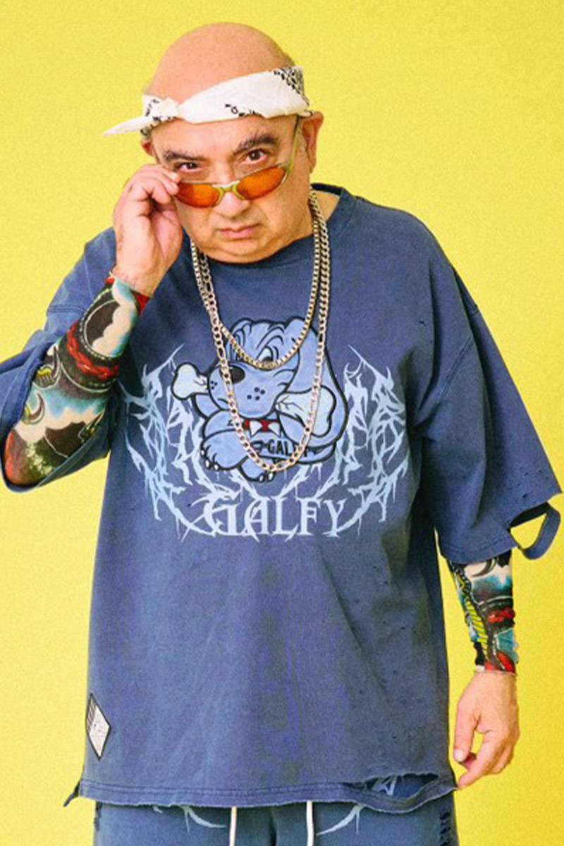 GALFY (ガルフィー)染め染めわんちゃんボロボロ Tee NAVY GALFY (ガルフィー)染め染めわんちゃんボロボロ Tee NAVY