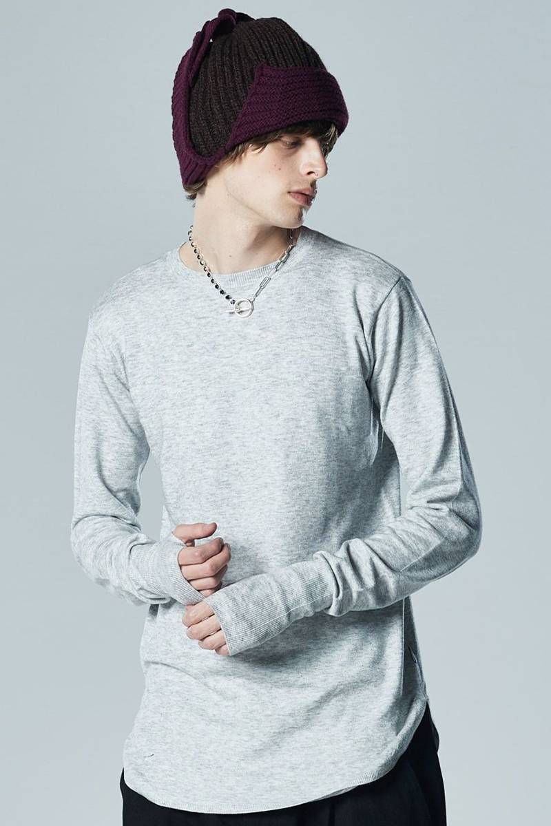 glamb (グラム) Rum Knit/ラムニット Gray