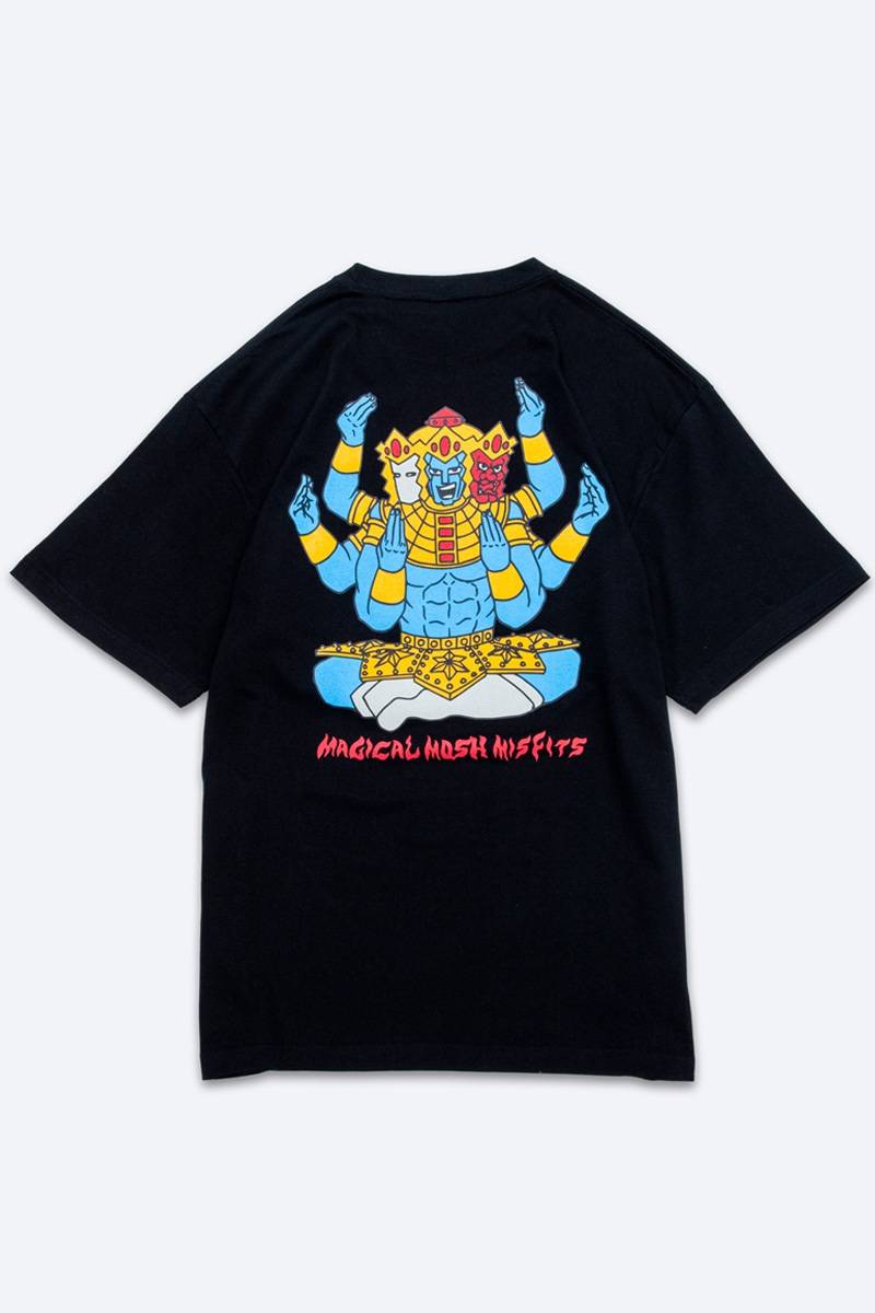 キン肉マン x MxMxM “マジカル モッシュ アシュラマン” TEE - Black