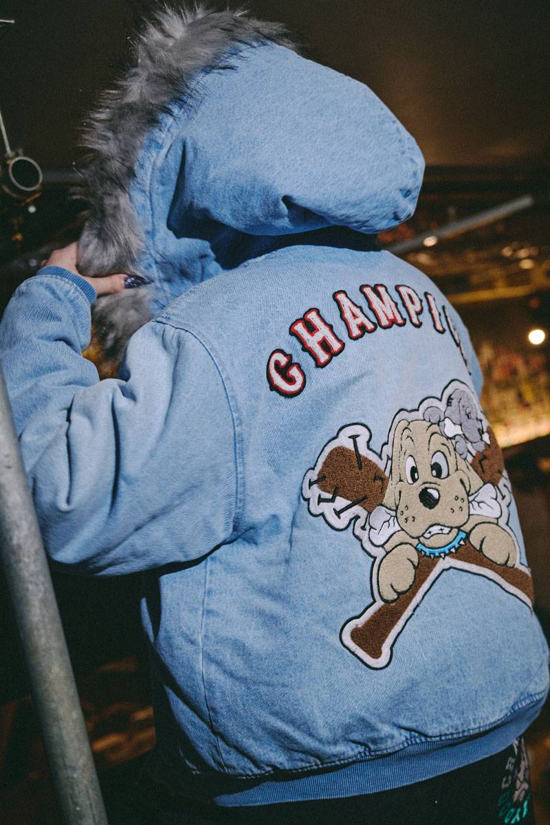 【予約商品】GALFY（ガルフィー）犬デニデニパーカー - LIGHT INDIGO