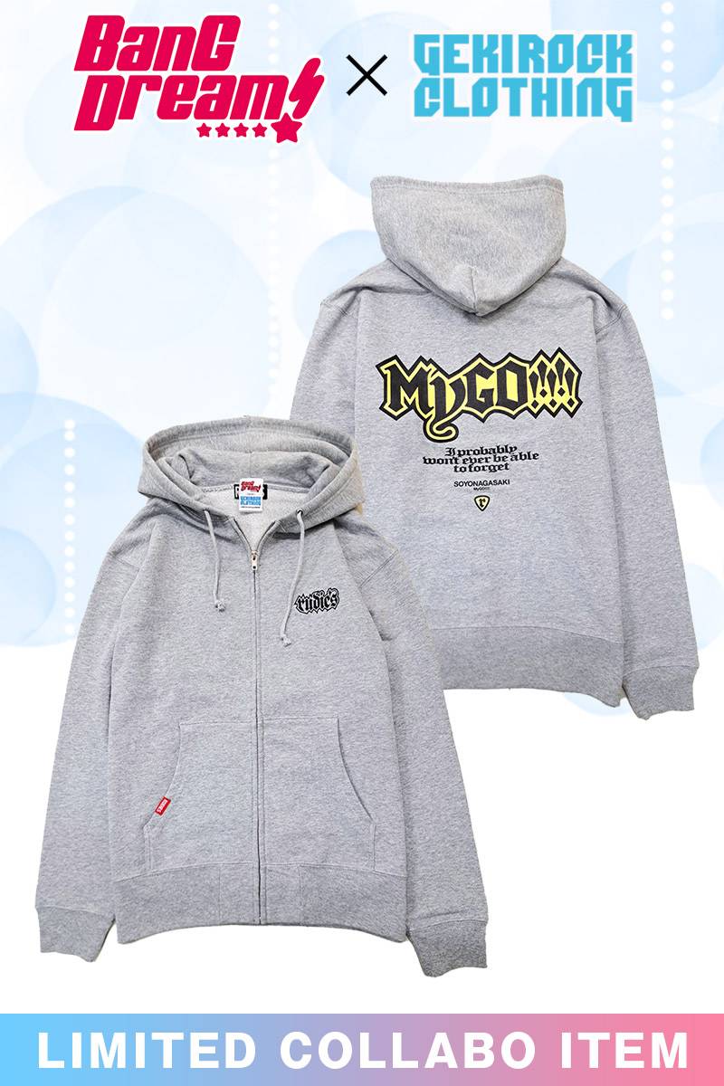 【予約商品】長崎 そよ×RUDIE'S コラボ限定ジップ・アップ・パーカー