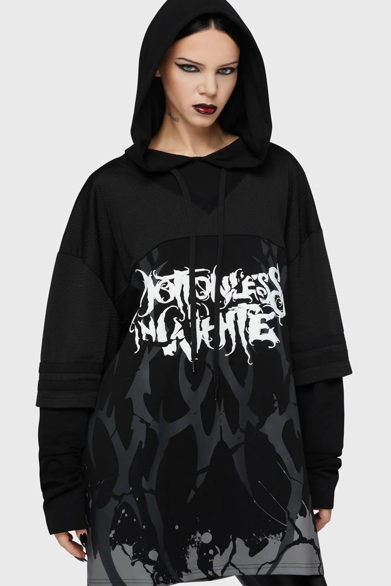 MOTIONLESS IN WHITExKILL STAR(キル・スター) Marked For Death Hoodie - Black