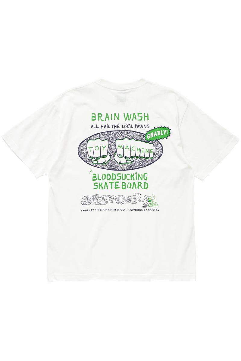 TOY MACHINE (トイマシーン) BW FIST SS TEE - White