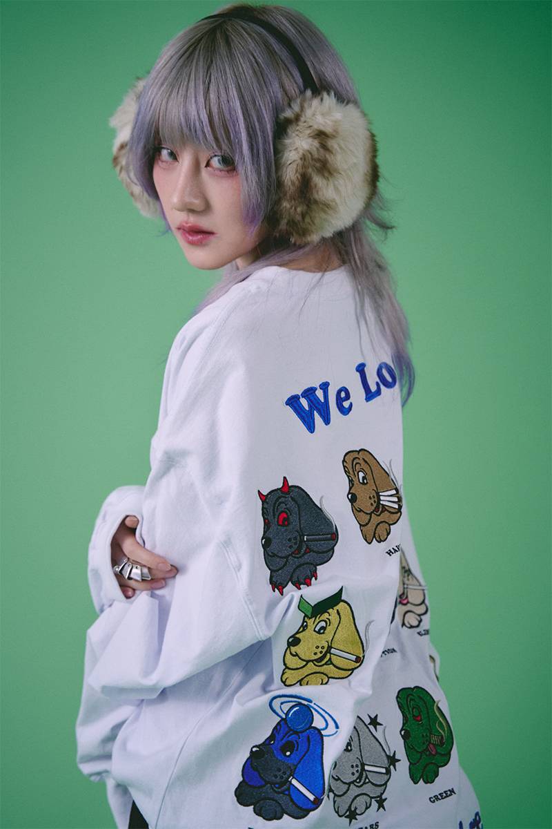 GALFY(ガルフィー) ヤニラバーズロンTee - WHITE