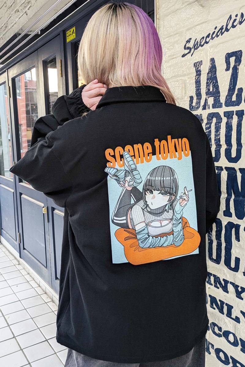 SCENE TOKYO (シーントウキョウ) movie girl coach jkt - Black