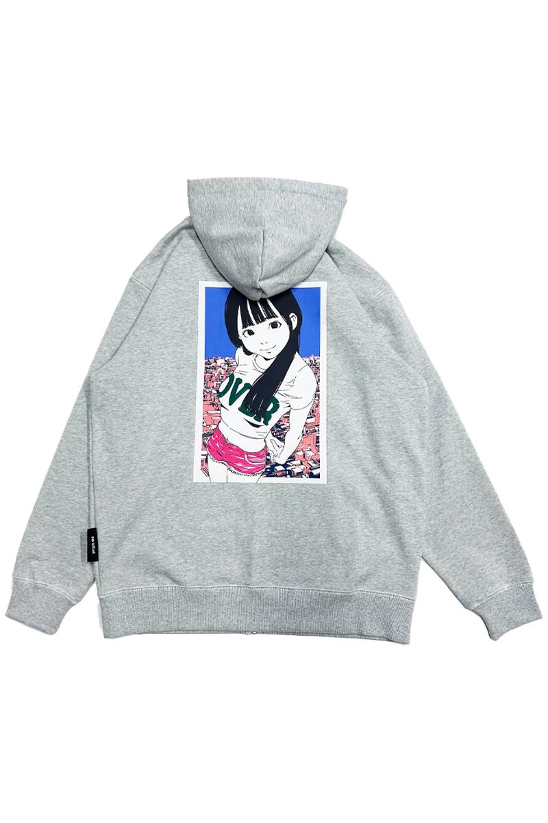 over print (オーバープリント) Innocence Zip Hoodie - Ash Gray