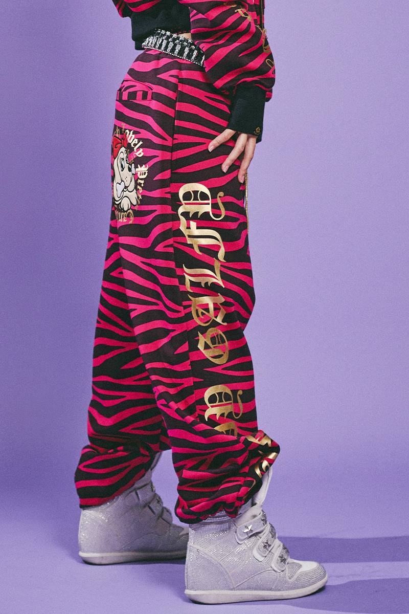 GALFY（ガルフィー）治安悪ゼブラスウェパン - V.PINK×BLK Zebra