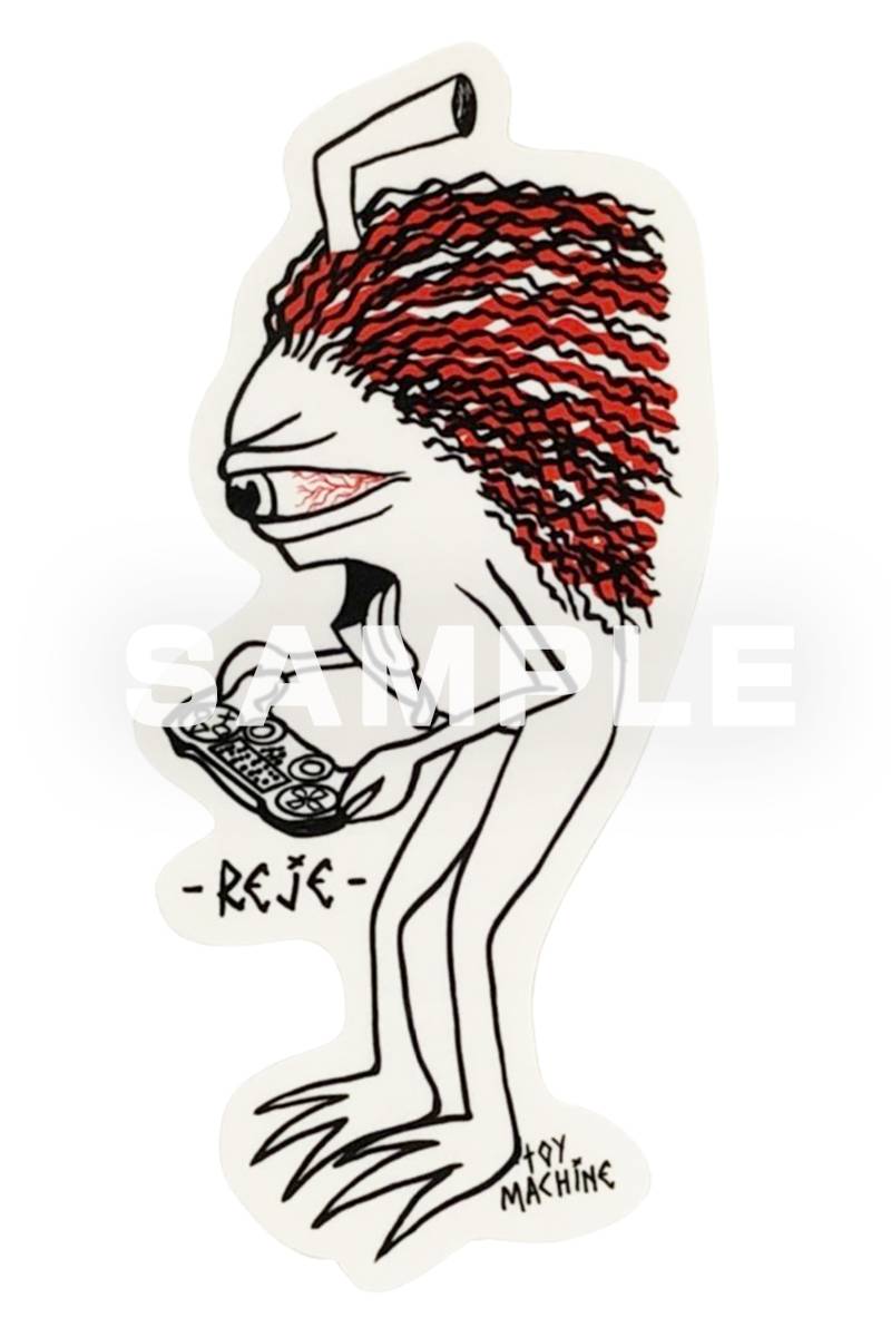 ロックファッション バンドグッズのgekirock Clothing 予約商品 れじぇくん Toy Machine コラボ ステッカー セット 5枚入り