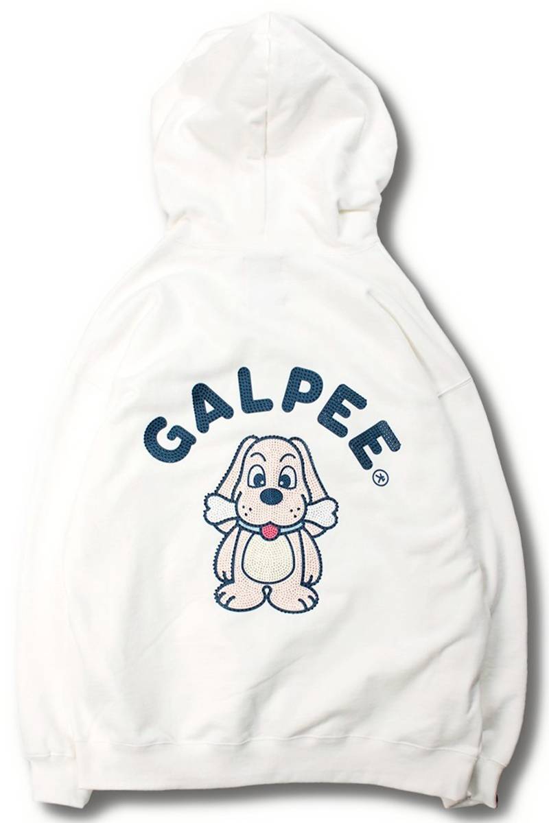 【予約商品】GALFY(ガルフィー)光るGALPE パーカー - White