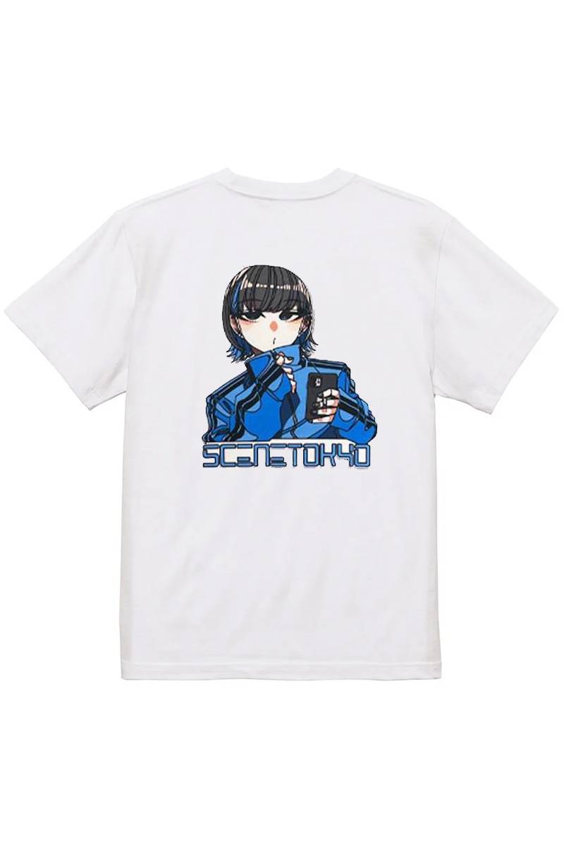 SCENE TOKYO (シーントウキョウ) phone girl tee - White