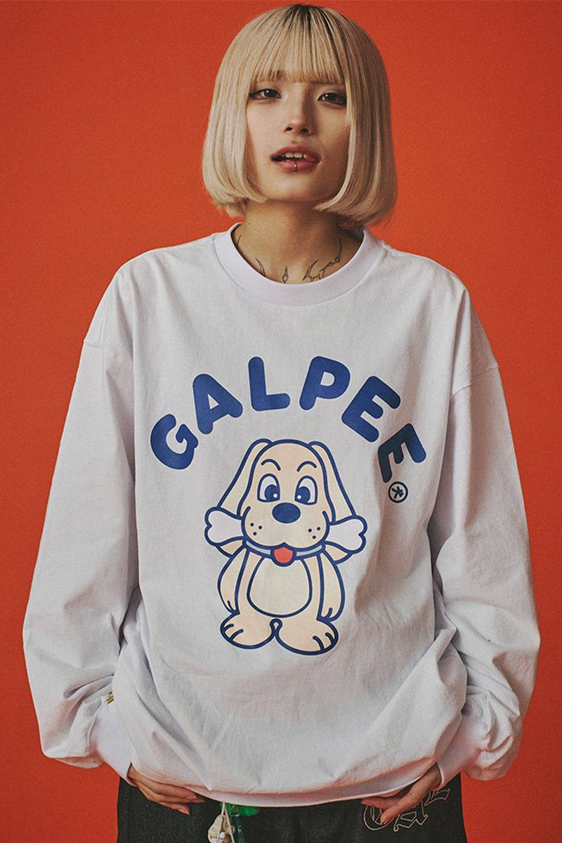 GALFY (ガルフィー) GALPEE ロンTee - White