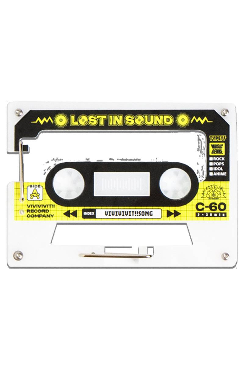 ビビビビット!! カセットテープカラビナ - Yellow