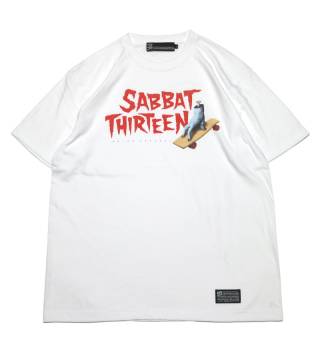 SABBAT13 SKATE HAND T WHITE