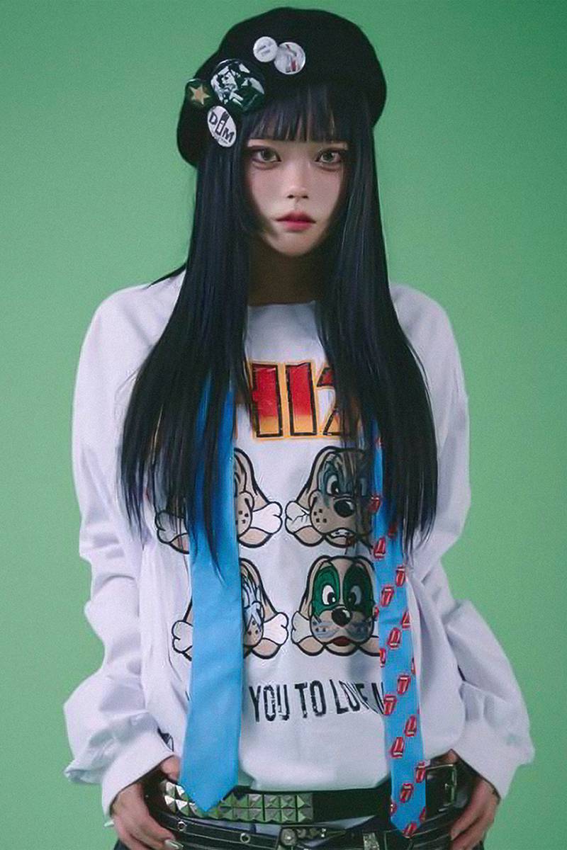 GALFY(ガルフィー) ちぃ〜っすロンTee - WHITE