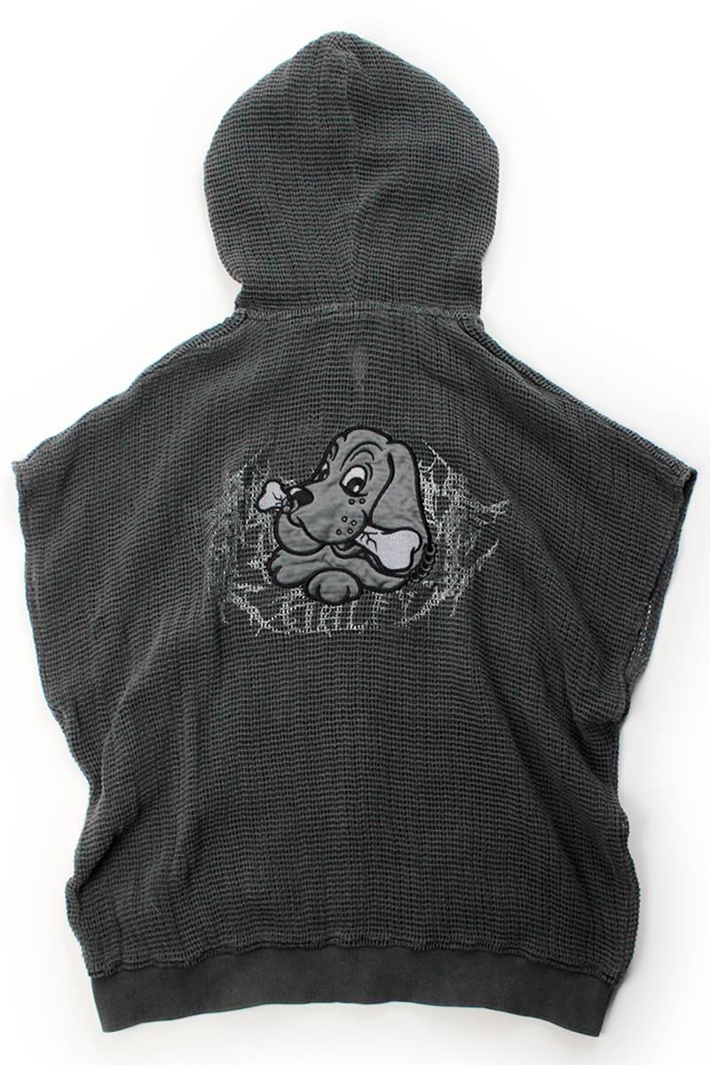 【予約商品】GALFY (ガルフィー) 病みに透けしポンチョ - Ink Black