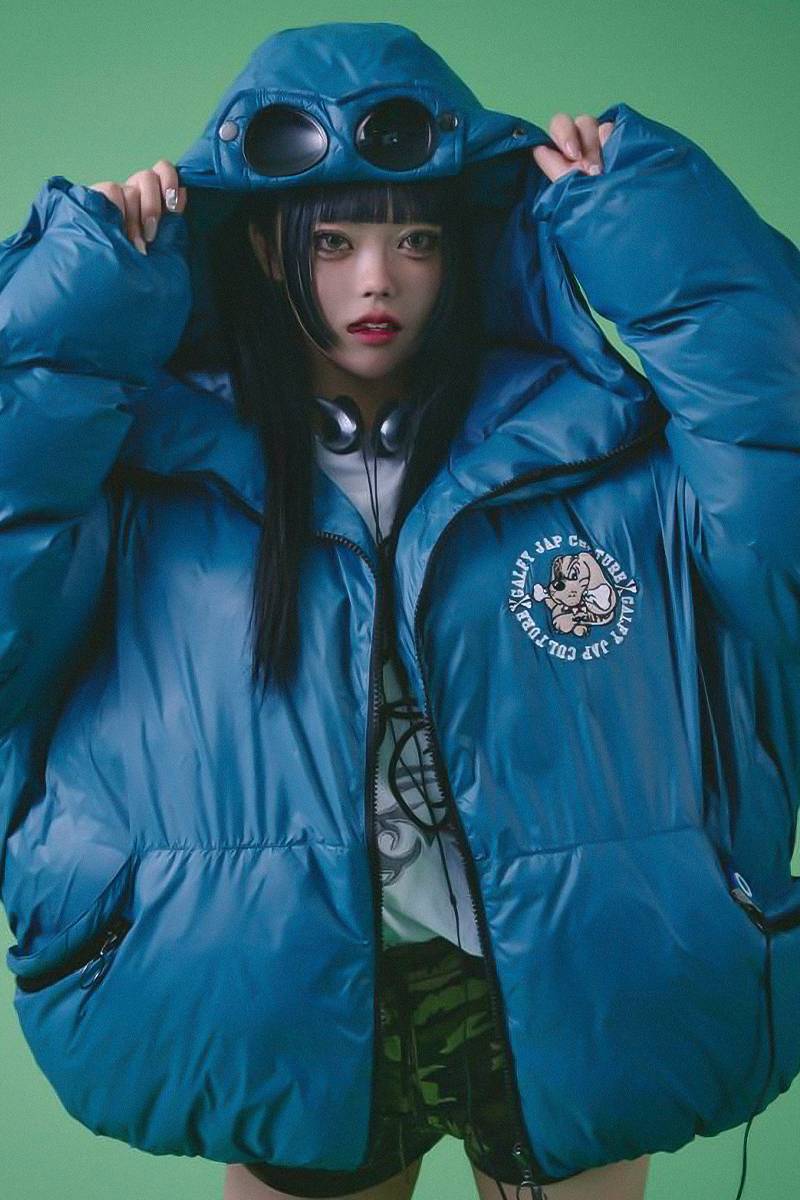 GALFY(ガルフィー) 探検メガネパフパフジャケット - G.BLUE