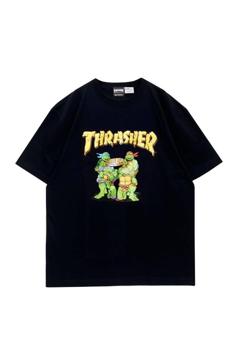 THRASHER (スラッシャー)×TURTLES T-shirt BLACK