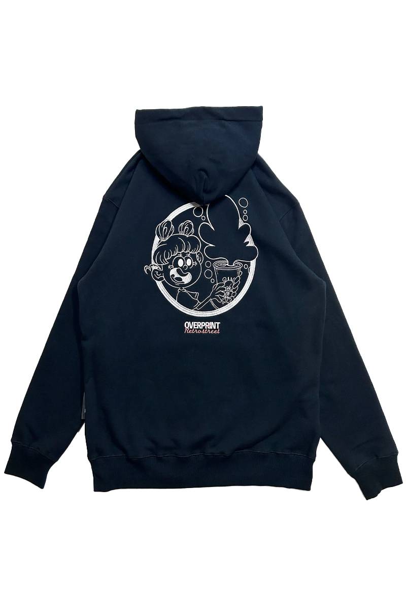 over print (オーバープリント) DRINK Hoodie &TOY BLACK
