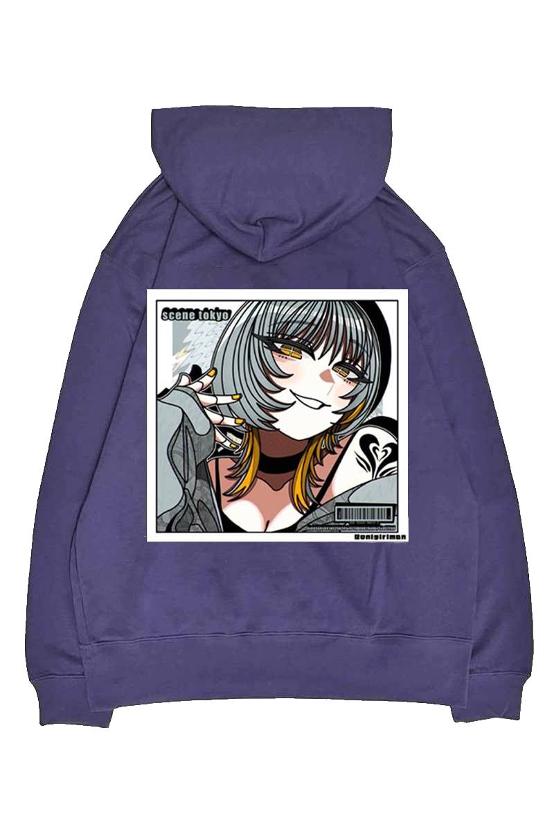SCENE TOKYO (シーントウキョウ) silver girl hoodie - Indigo