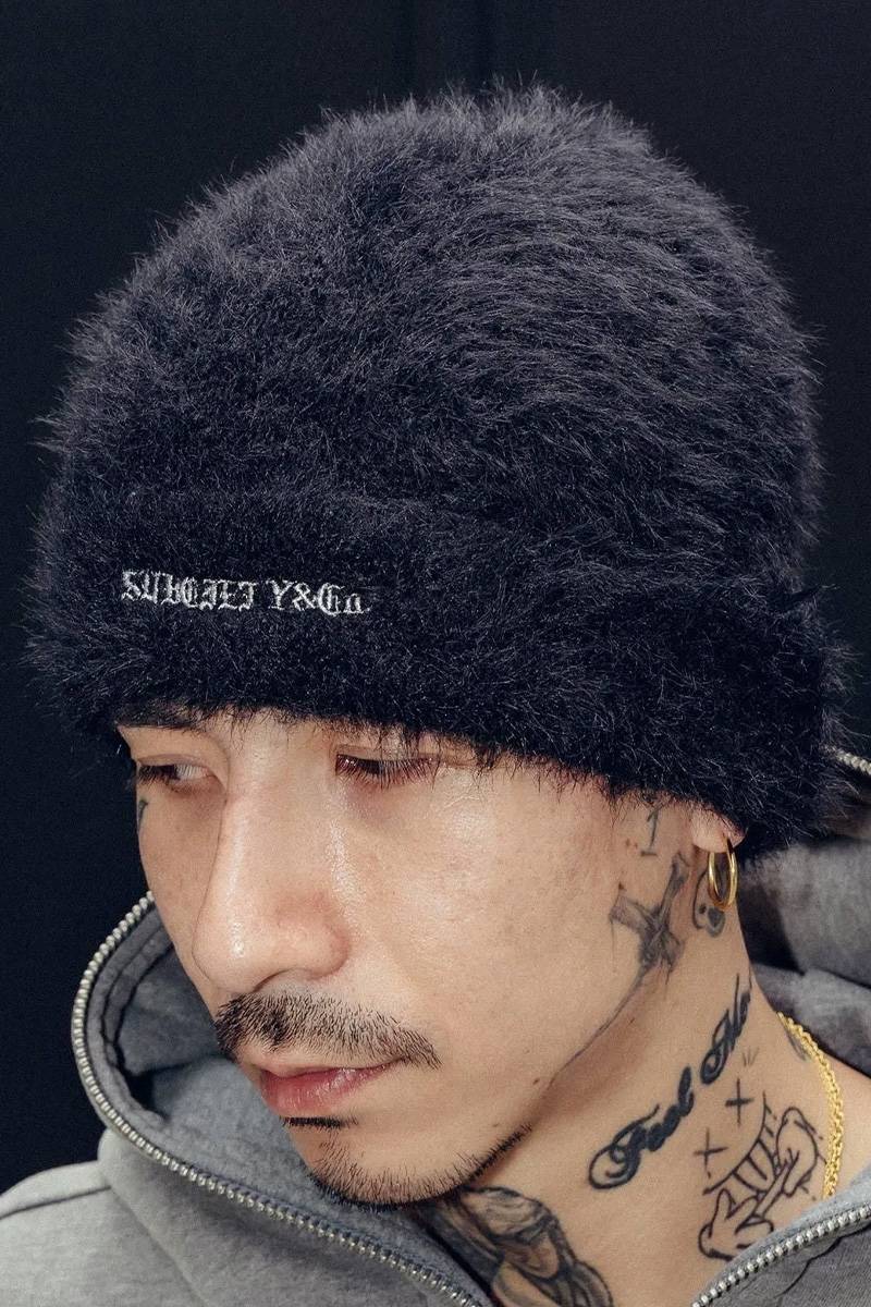 Subciety (サブサエティ) Shaggy beanie - Black