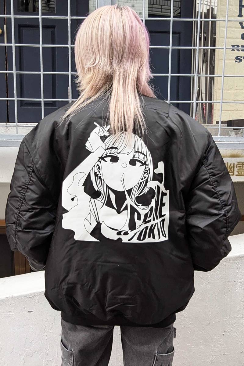 SCENE TOKYO (シーントウキョウ) Girl MA-1 - Black