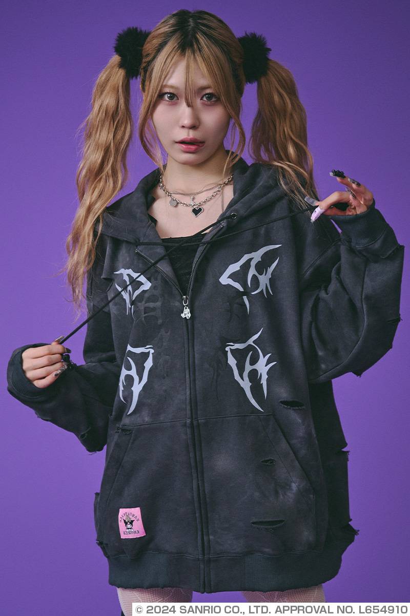 予約商品】クロミ×GALFY(ガルフィー) イルガルフィームラ染めZIP 予約商品】クロミ×GALFY(ガルフィー) イルガルフィームラ染めZIP