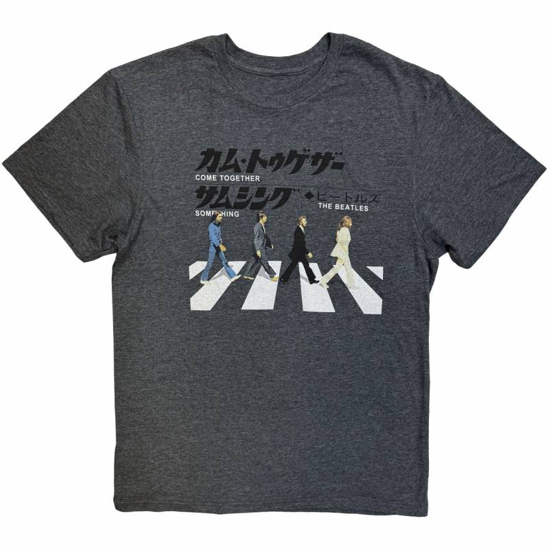 【予約商品】THE BEATLES バンドTシャツ ユニセックス: Abbey Road Japanese (Heather Grey)