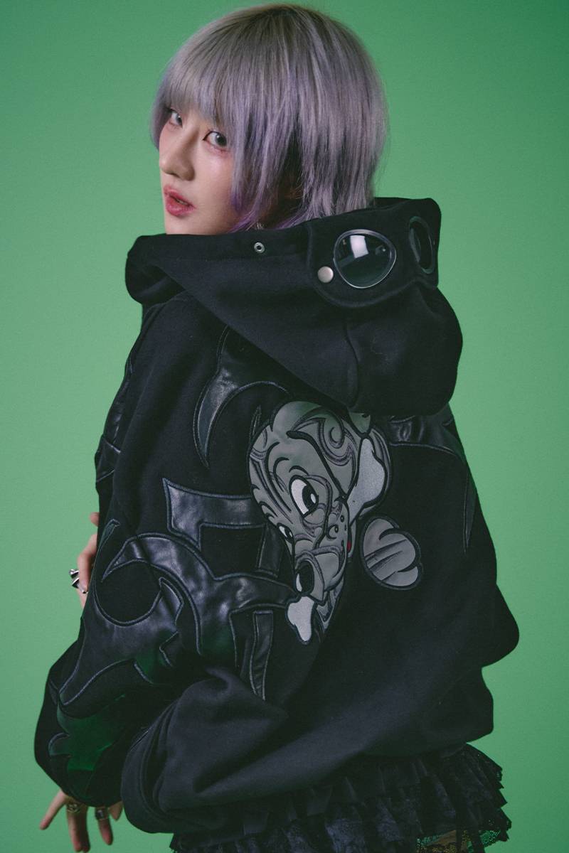 GALFY(ガルフィー) 探検メガネ部族パーカー - BLACK / ロック GALFY(ガルフィー) 探検メガネ部族パーカー - BLACK / ロック