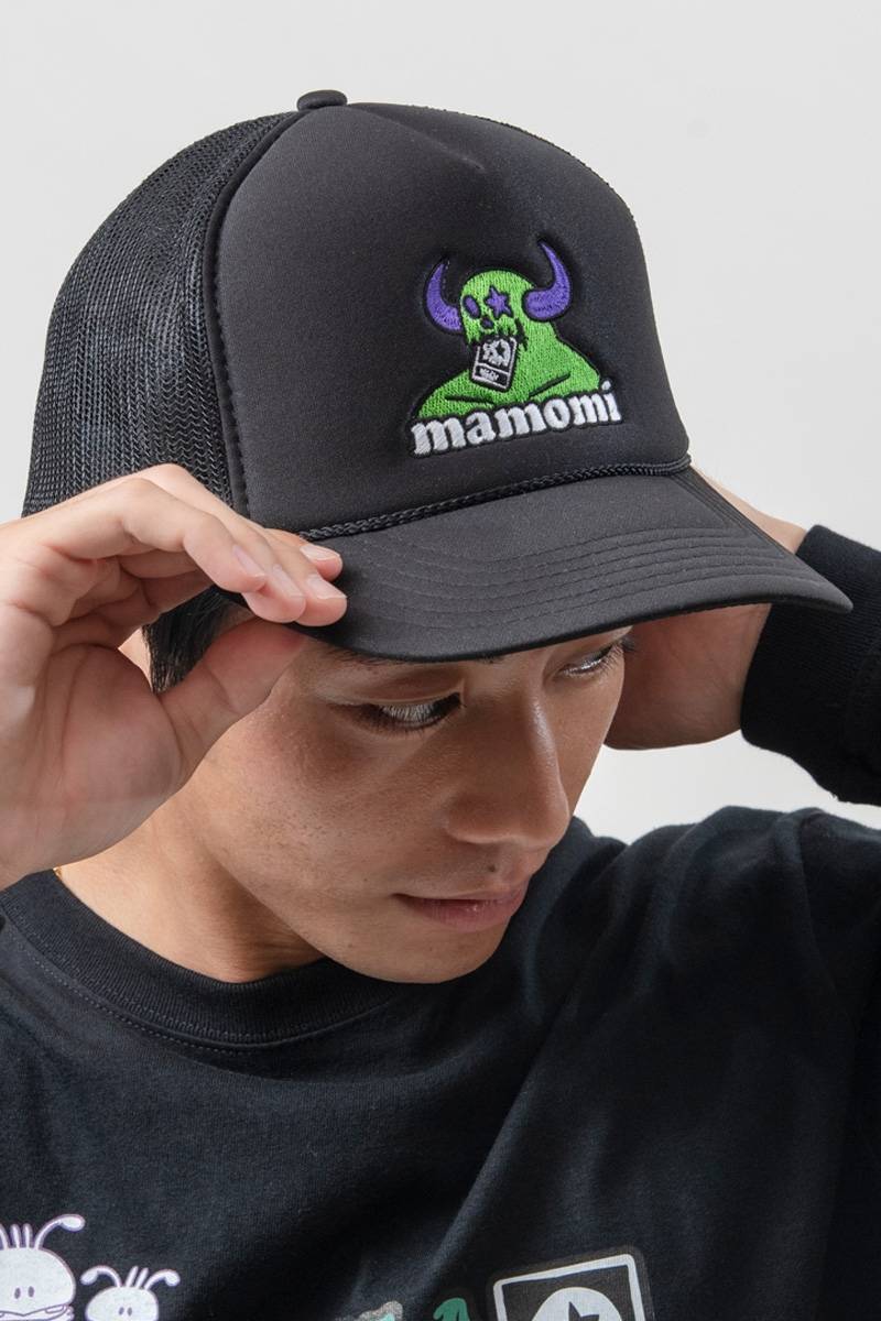 TOY MACHINE×MxMxM “MAGICAL MOSH TOY MACHINE”MESH CAP - Black