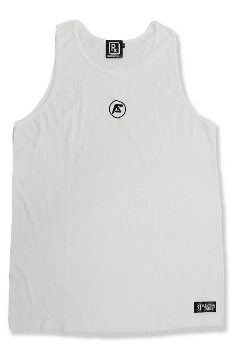 【予約商品】SLEEPING TABLET (スリーピングタブレット) TECHNO [ TANK TOP ] WHITE