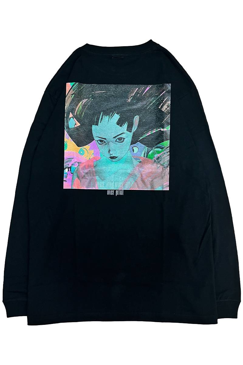over print (オーバープリント) ARCHIVE LS Tee - Black