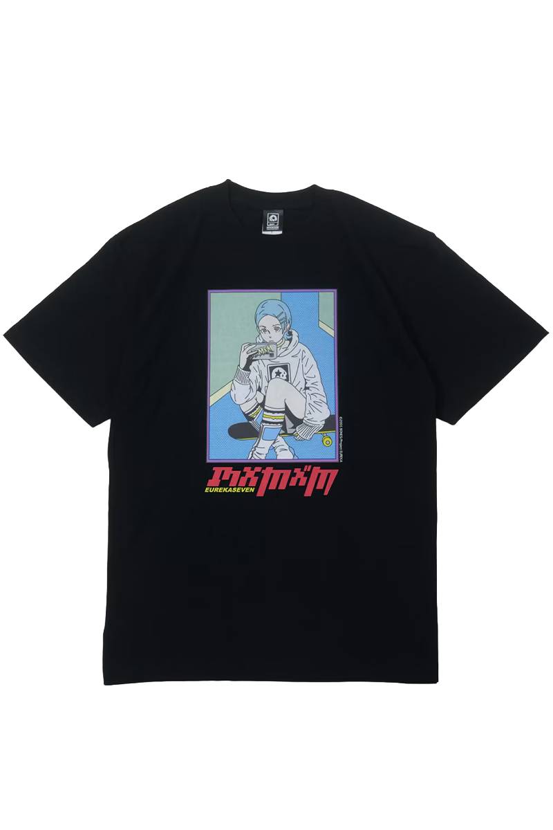 交響詩篇エウレカセブン x MAGICAL MOSH MISFITS(マジカルモッシュミスフィッツ) "EUREKA" TEE - Black