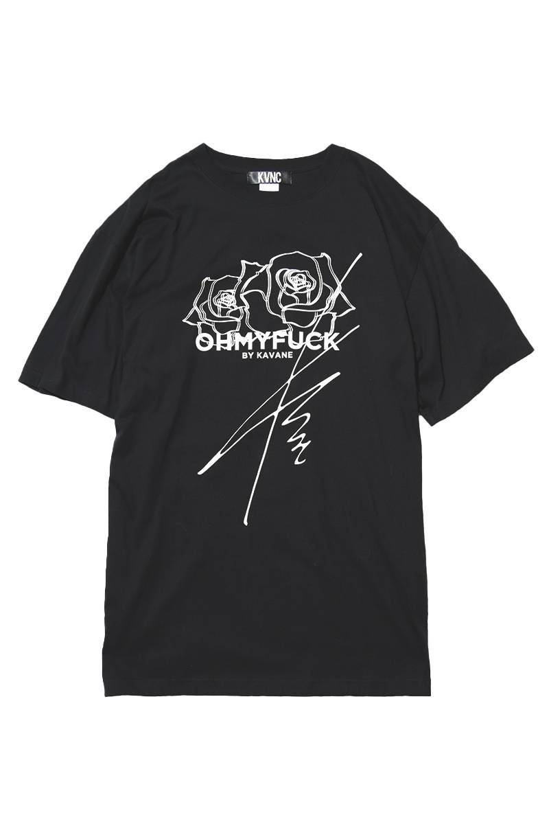 【予約商品】 KAVANE Clothing ROSEオーバーサイズカットソー - Black
