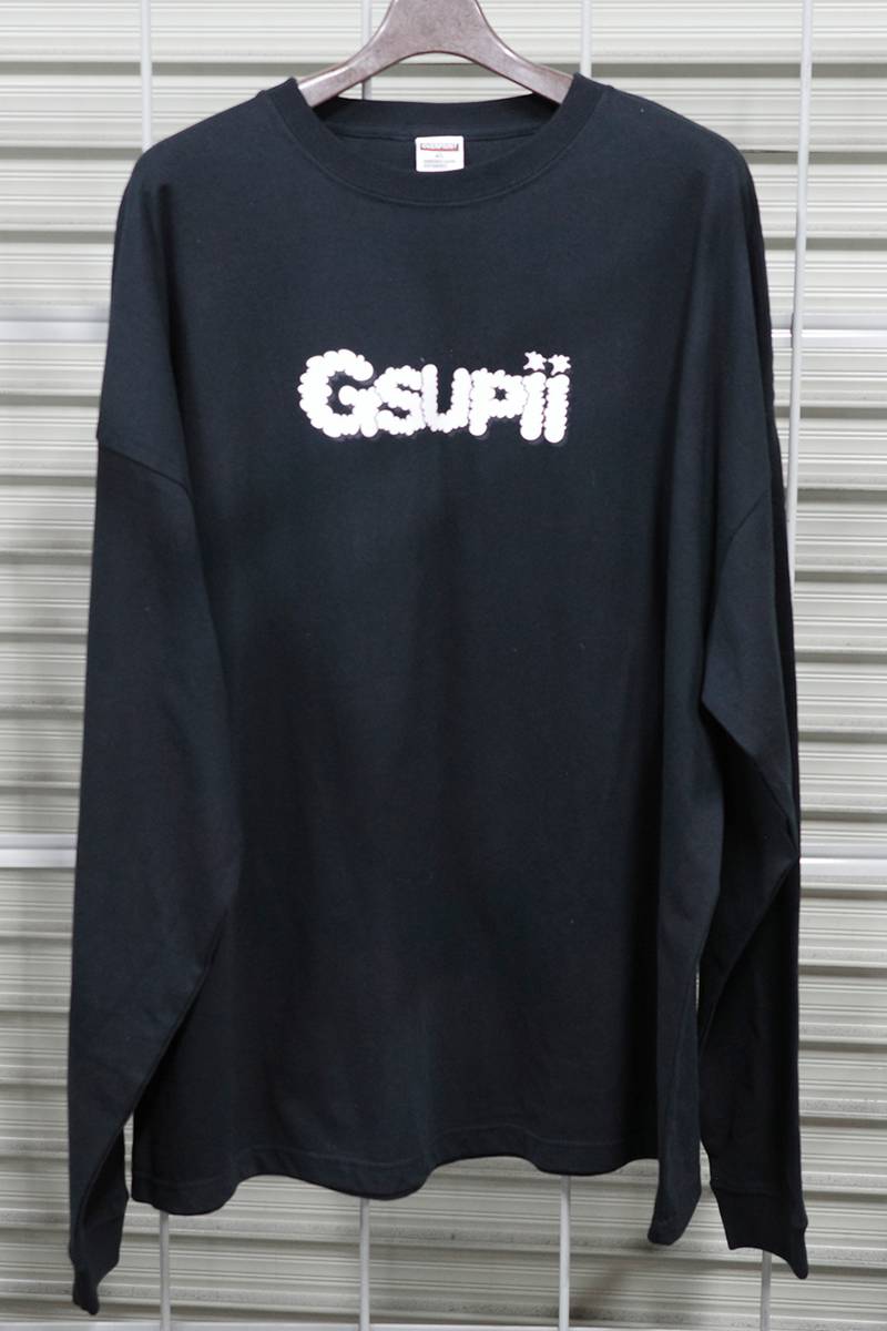 Gsupii (グスピー) ゆるイラスト L/S Tee - Black