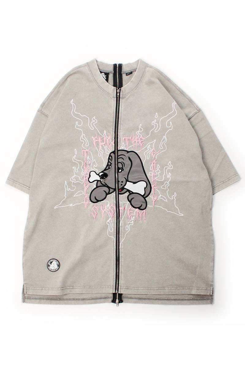 【予約商品】GALFY (ガルフィー) ハーフ＆ハーフTEE - Gray