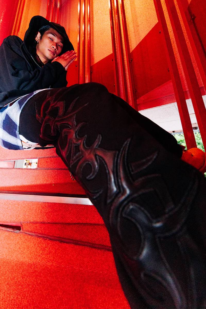 CENTIMETER×GALFY (ガルフィー) trival sweat pants - Black