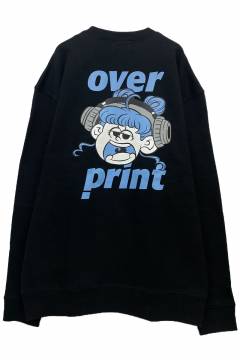 over print(オーバープリント) ZERO ZERO HERO sweatshirts1 *japan&HK limited (black)