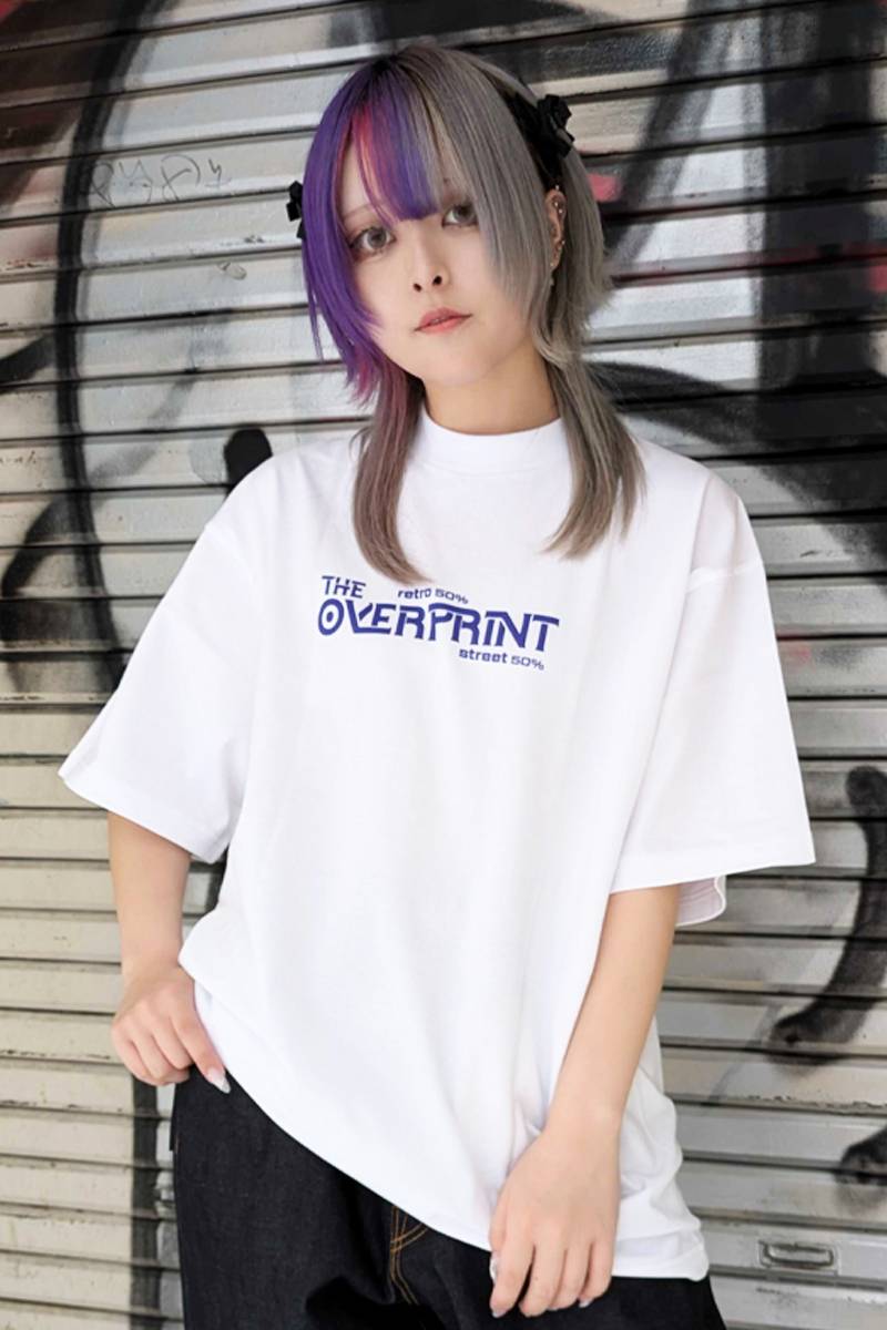 over print (オーバープリント) 3piece band Tee WHITE / ロック over print (オーバープリント) 3piece band Tee WHITE / ロック