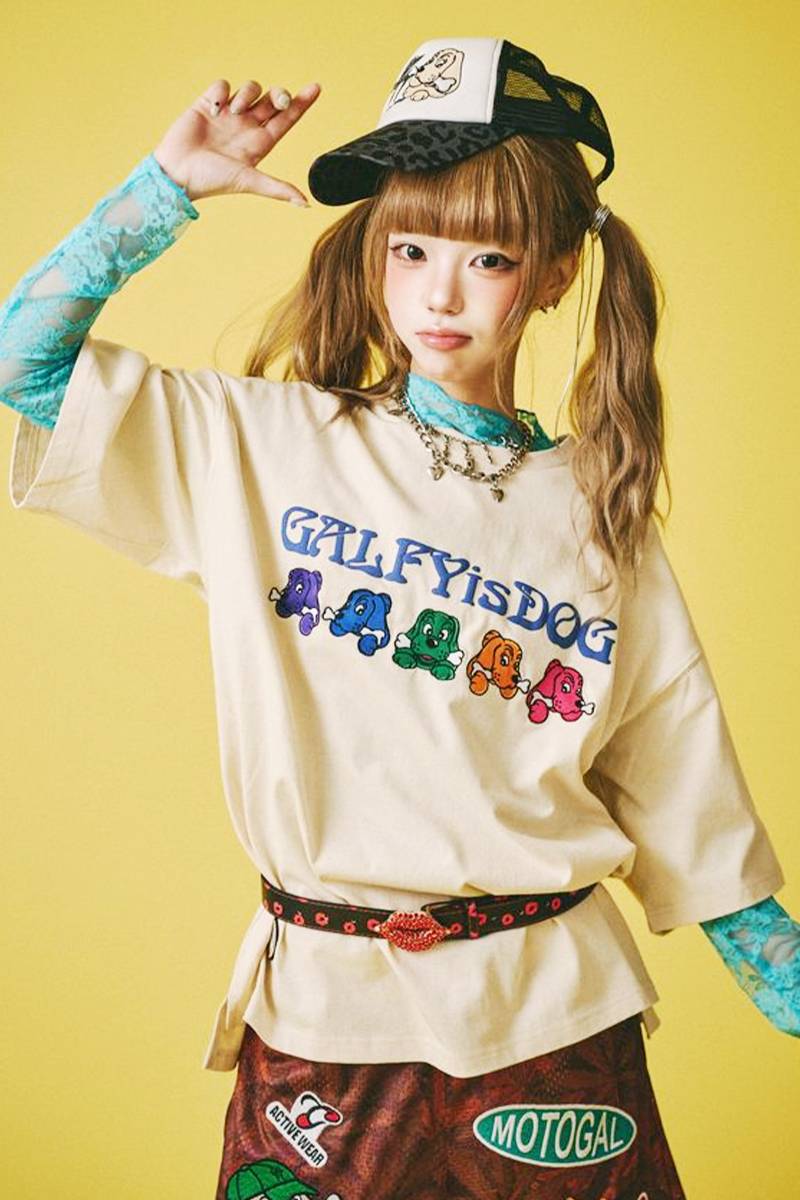 GALFY (ガルフィー) 復刻 GALFY is DOG TEE - O.White
