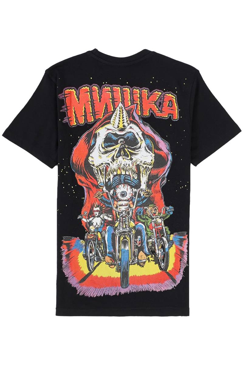 MISHKA (ミシカ) Biker Short Sleeve Tee - Black
