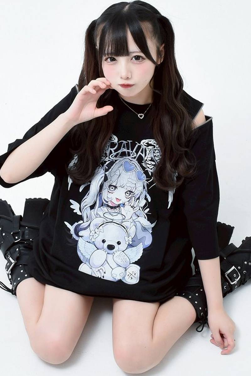 てぃら×TRAVAS TOKYO(トラバス・トーキョー) ZIPTシャツ (angel