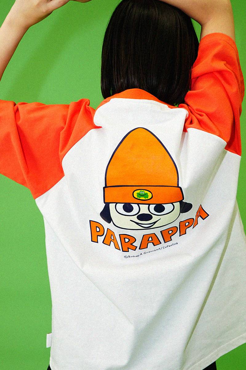 パラッパラッパー プリントラグラン半袖 TEE - Orange