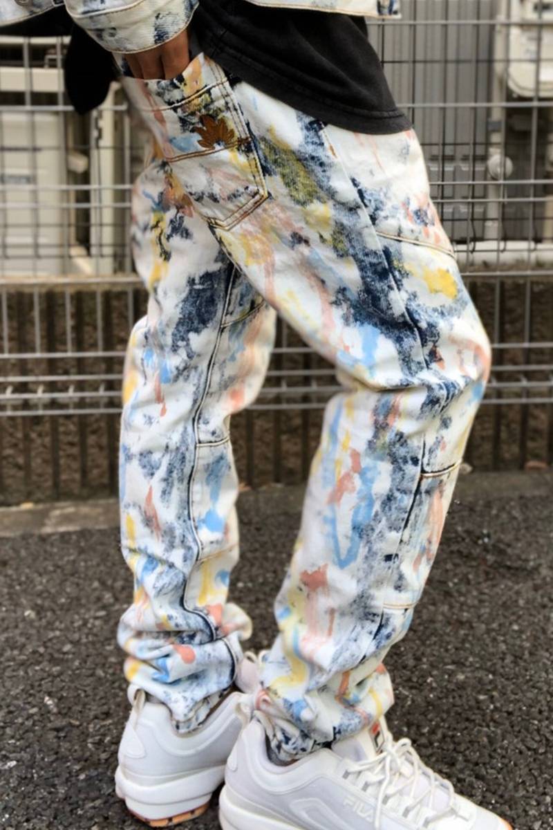 DOPE FEATHER TIE DYE デニム