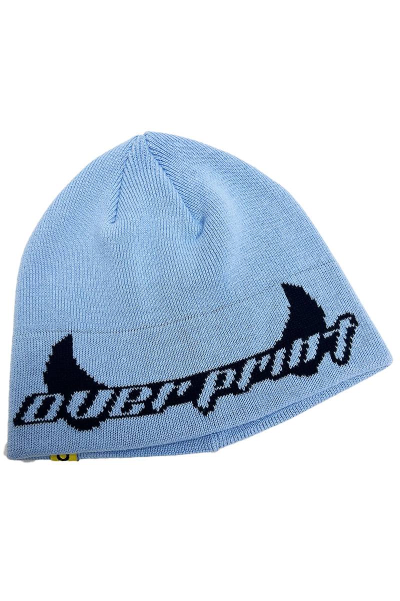 over print (オーバープリント) Satan knit beanie - Sax